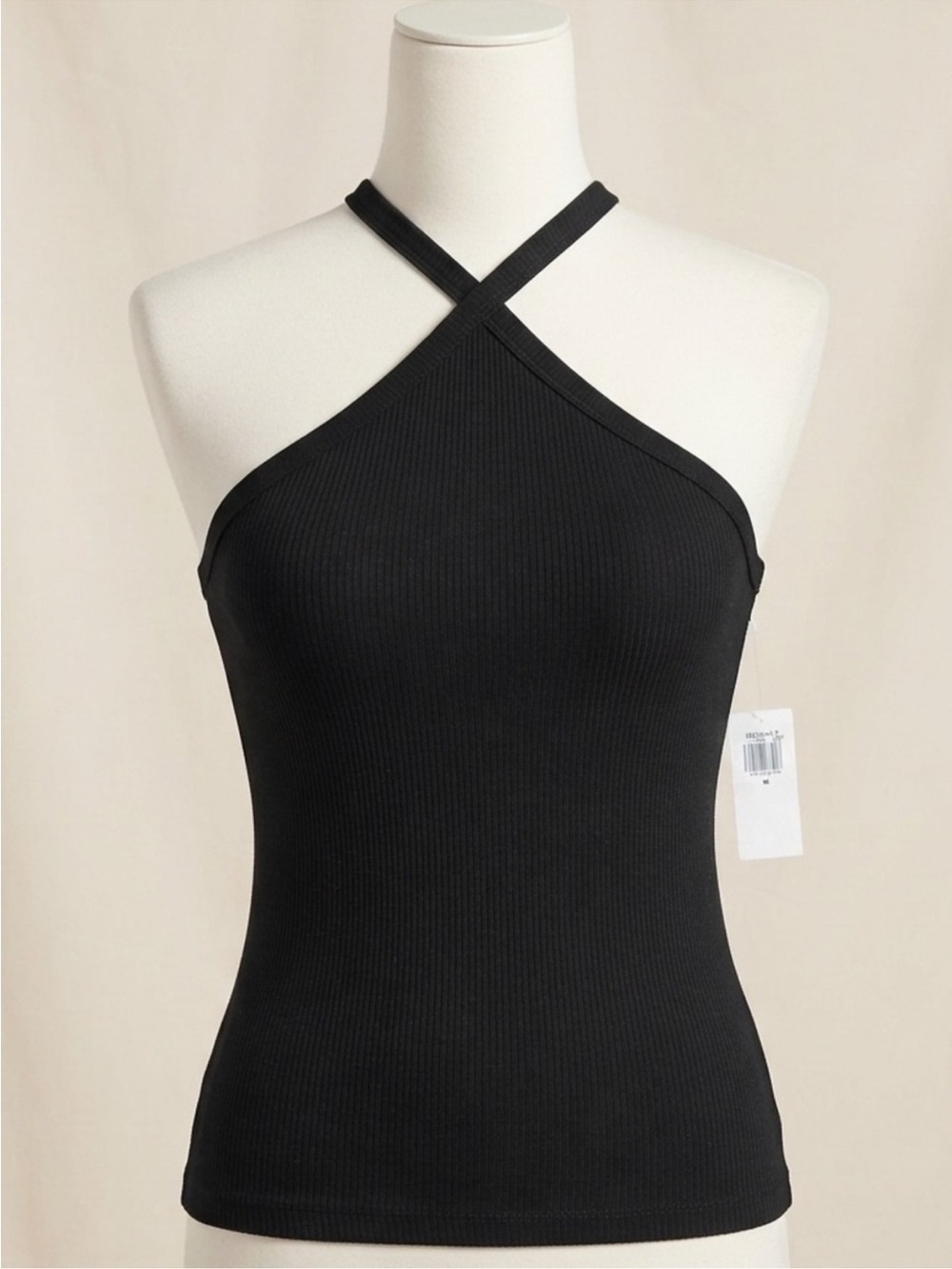 Old Navy Black Ribbed Halter
Tank Top Built-In Bra Shelf
Size M NWT
